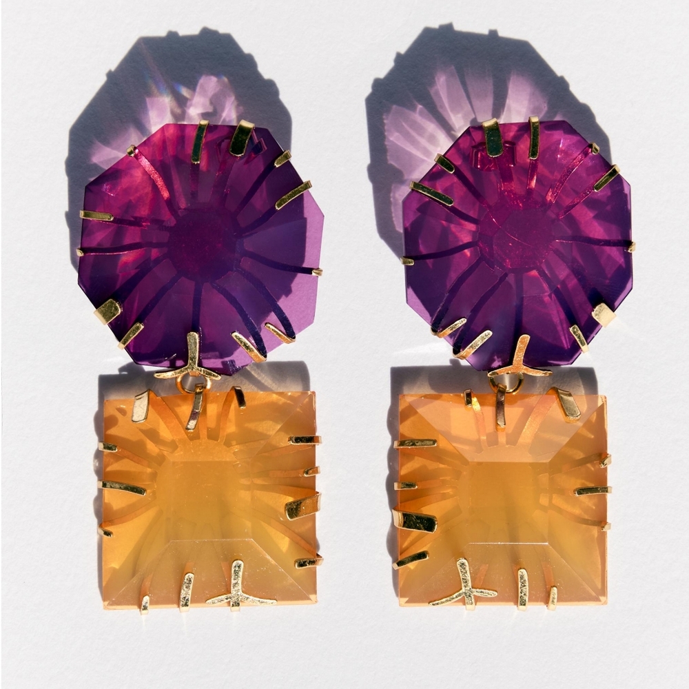 Rare zara statement earrings